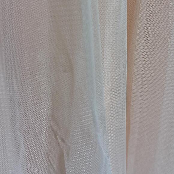 Pink Coral Mesh and Lace Maxi Skirt - Picture 3 of 3